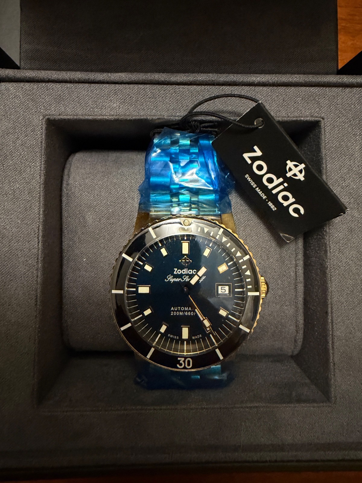 NEW Zodiac Super Sea Wolf ZO9308 18K Gold Plated Limited 1 of 300 Automatic