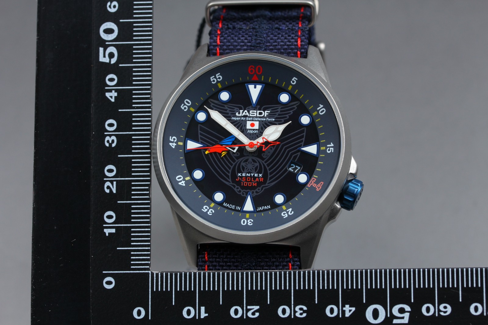 Limited 302 [MINT w/Box] Kentex F Phantom F-4 JASDF S715M-12 Solar Men’s Watch