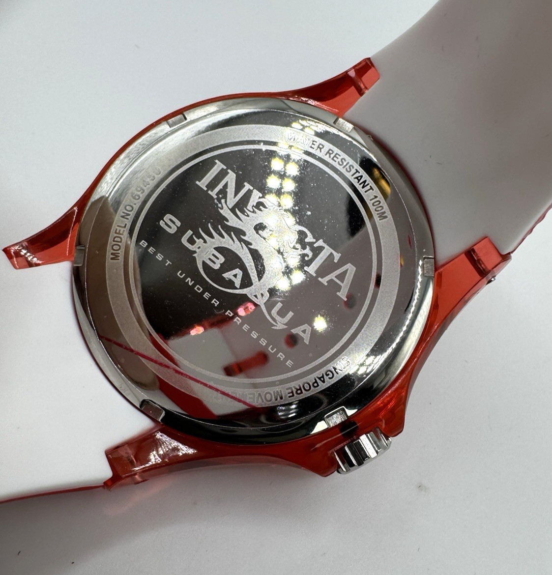 Invicta Subaqua Men’s Watch – 44mm, Red New In Box (69450)