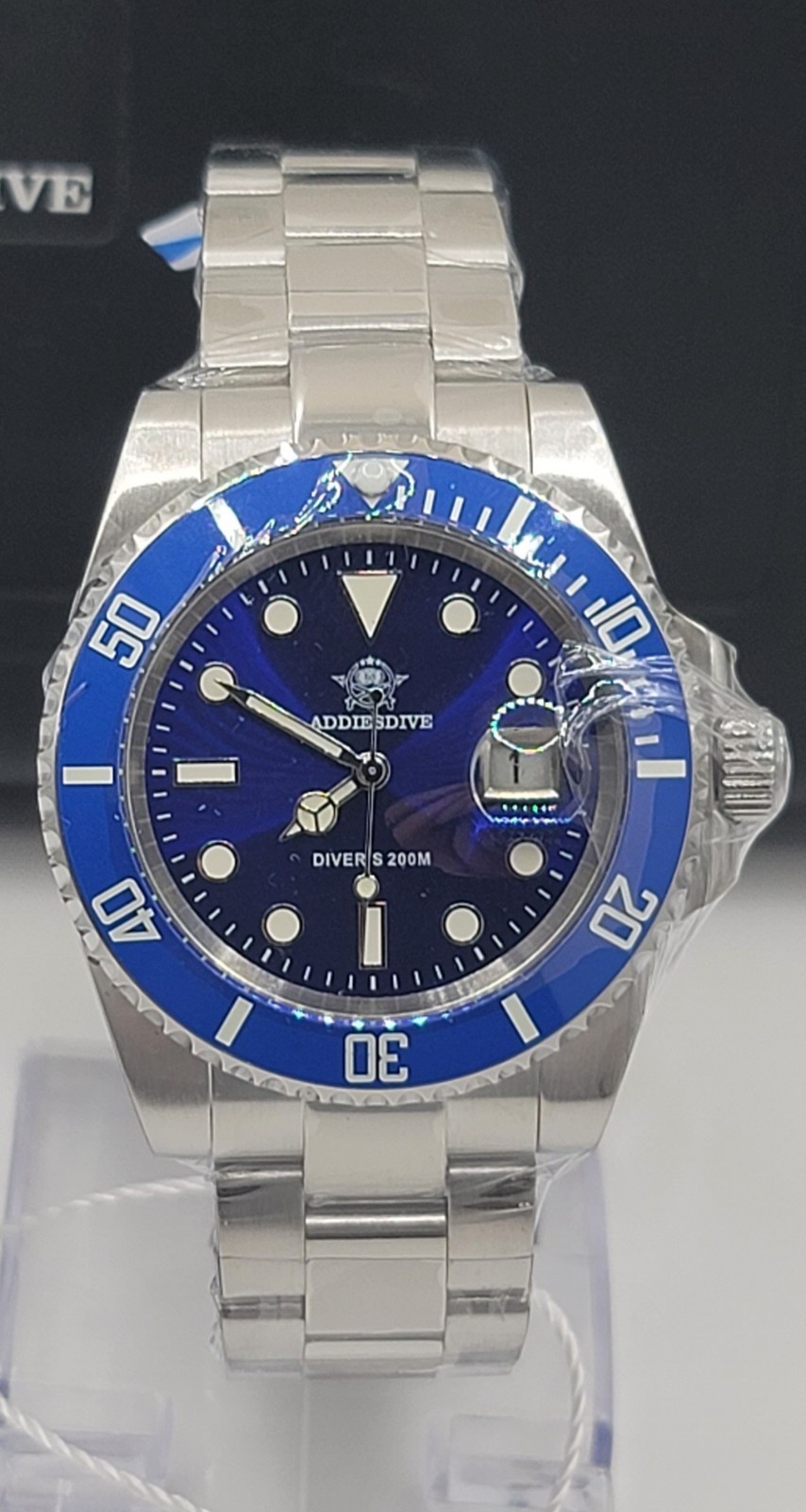 Addiesdive 41mm Miyota 2115 MY-H3C Sub Style Watch. US Seller!!!!