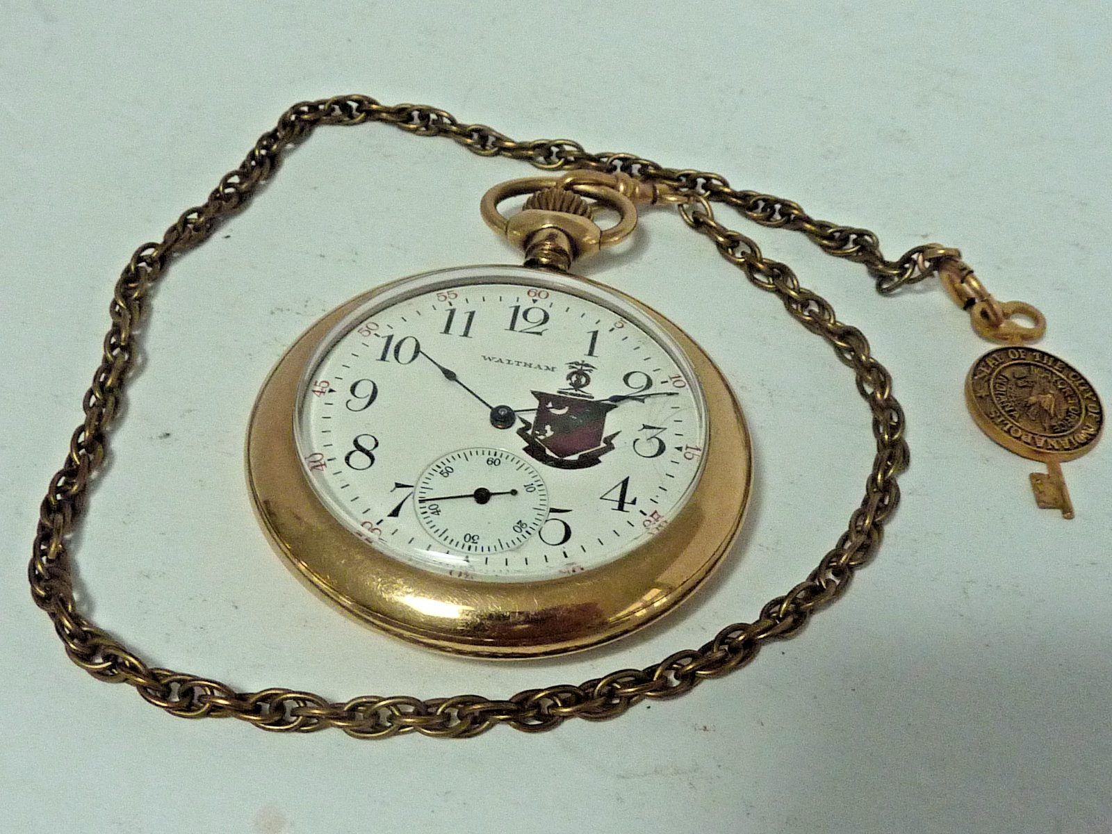 Scarce 1907 KAPPA SIGMA FRATERNITY American Waltham 12sz Pocket Watch – Running