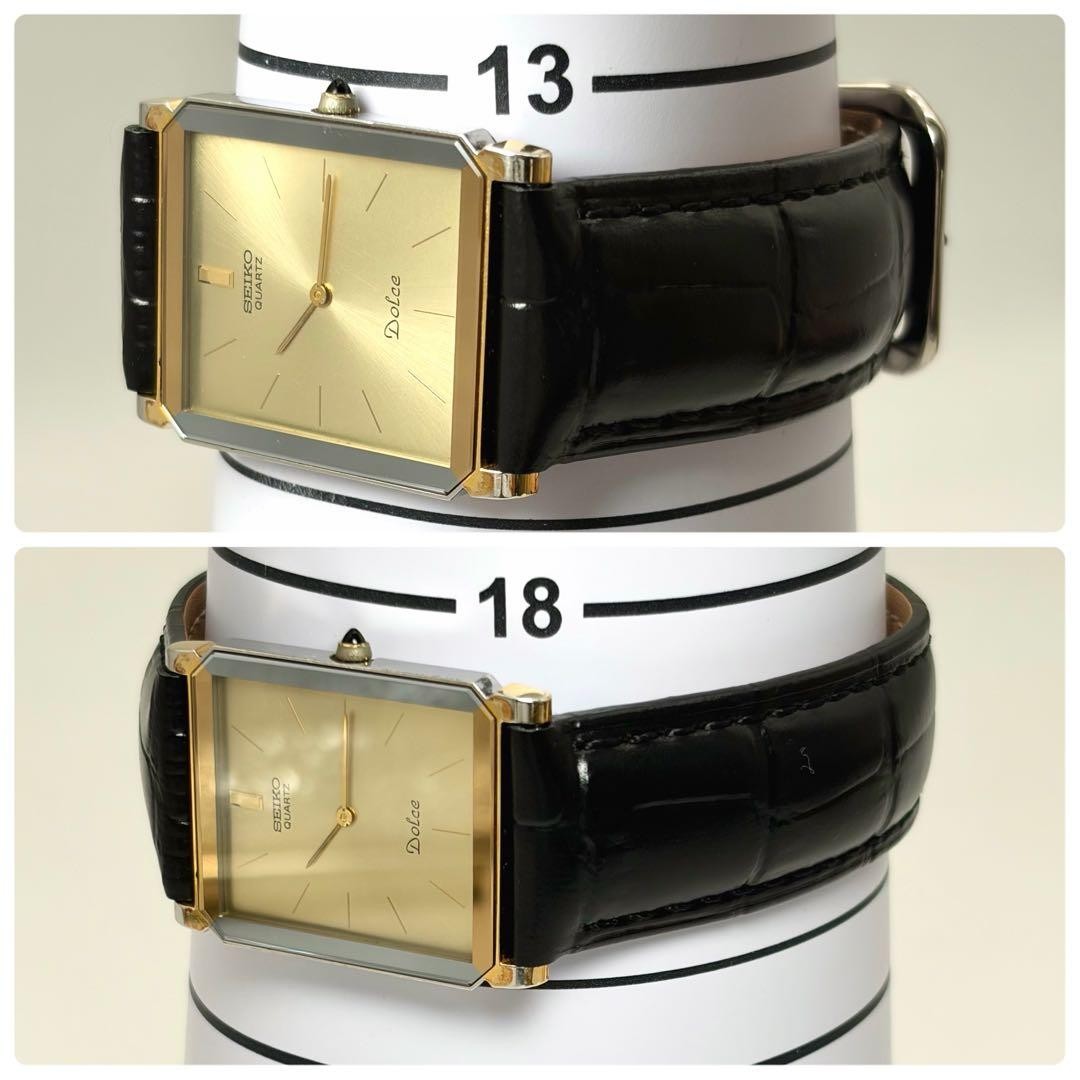 Seiko Dolce 7730-5020 Gold Dial 25mm 14cm Running Battery Replaced Quartz New
