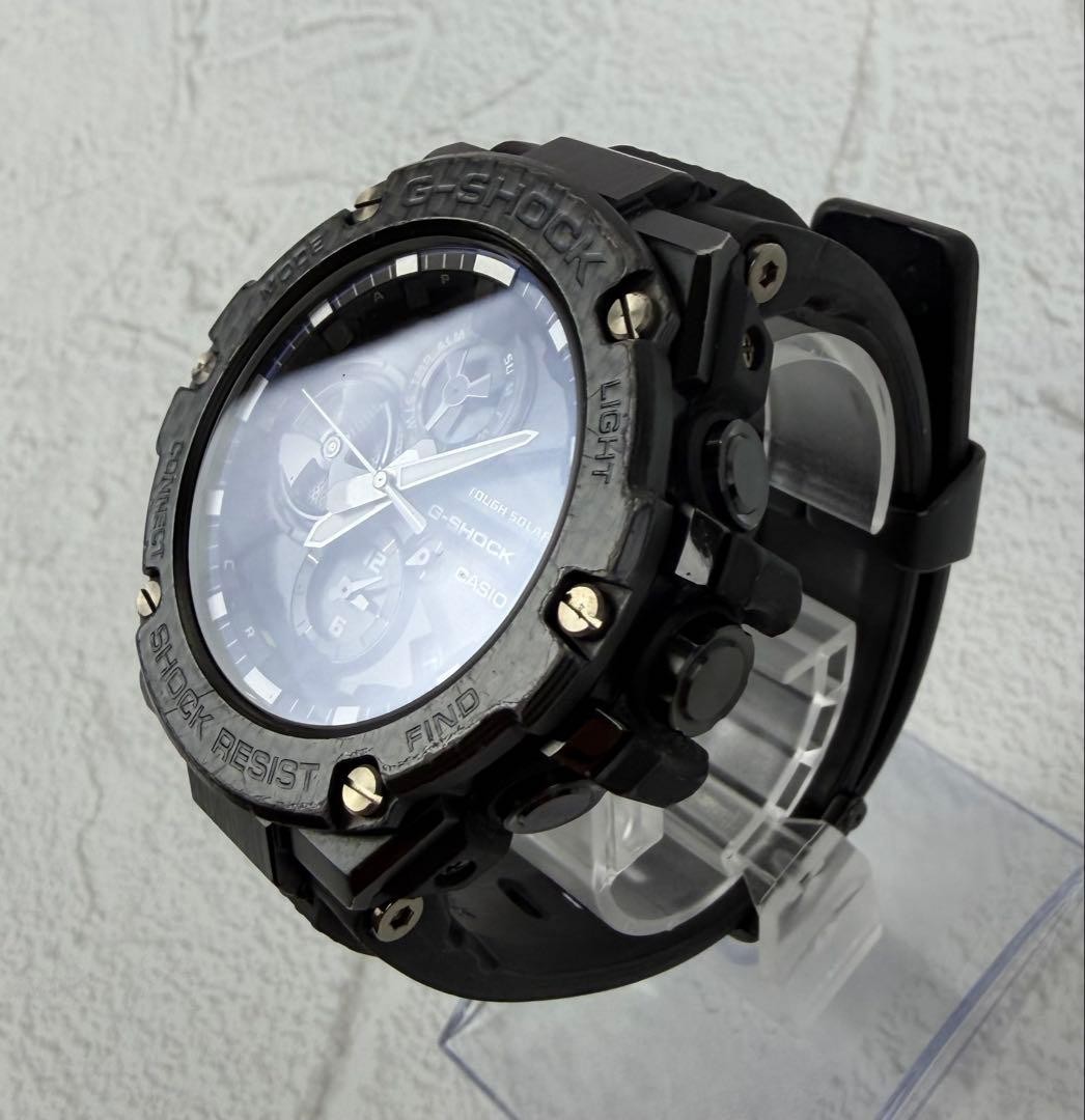 Casio G-shock G-steel GST-B100X-1AJF Wristwatch Black Carbon Bezel Tough Solar
