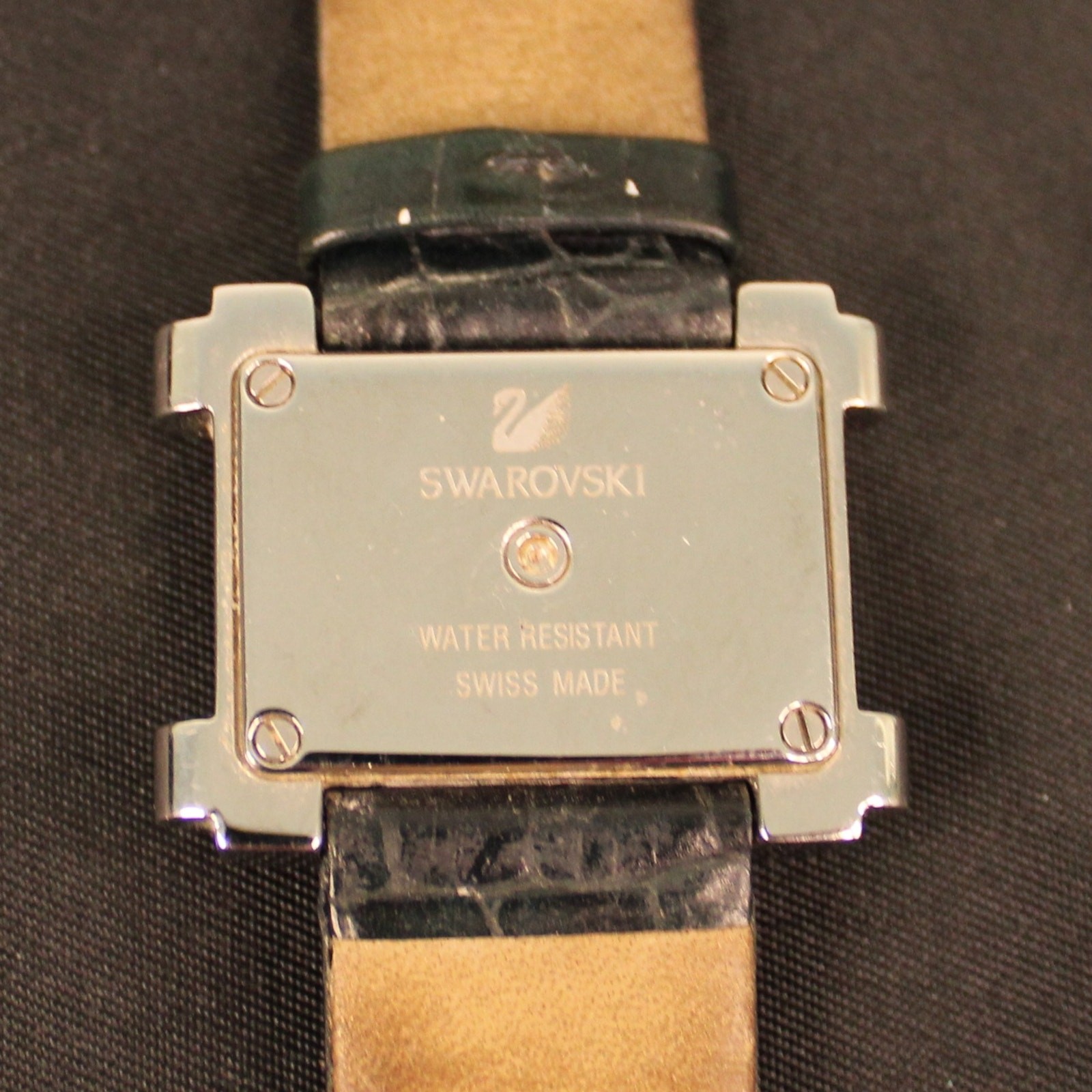 Swarovski Stainless Steel Melbourne Quartz Crystal Accents Watch READ Need Bttry
