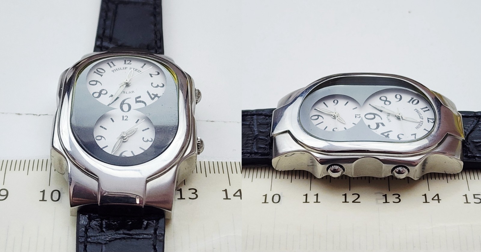 Men’s TRAVELER Watch PHILIP STEIN “Teslar”. Dual Time