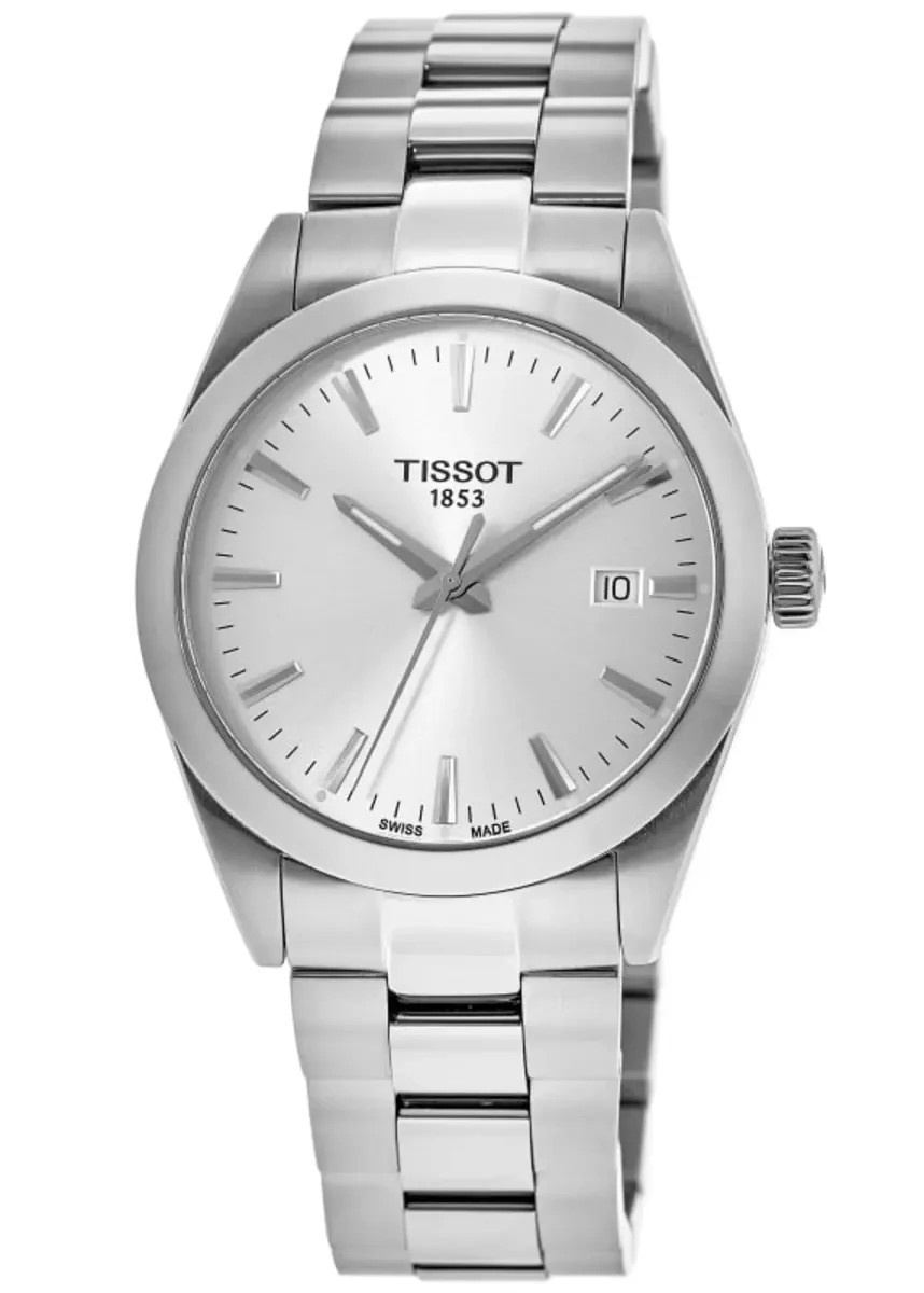 New Tissot Gentlemen Silver Dial 40mm Mens Quartz Watch T1274101103100