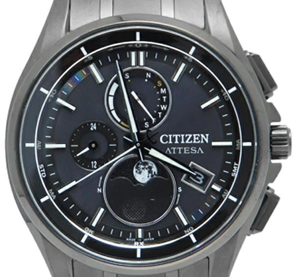 CITIZEN Attesa Black Titanium Series BY1006-62E Black Men’s Used Watch #71015