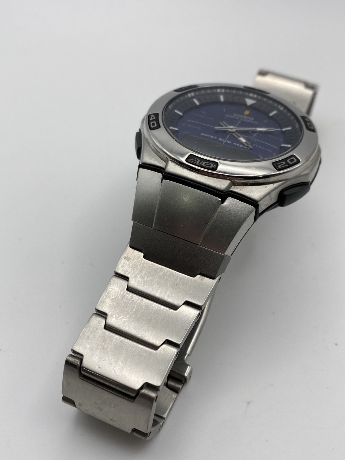 Casio Wave Ceptor Atomic time WVA-105H Mens Watch New Battery 7.5”