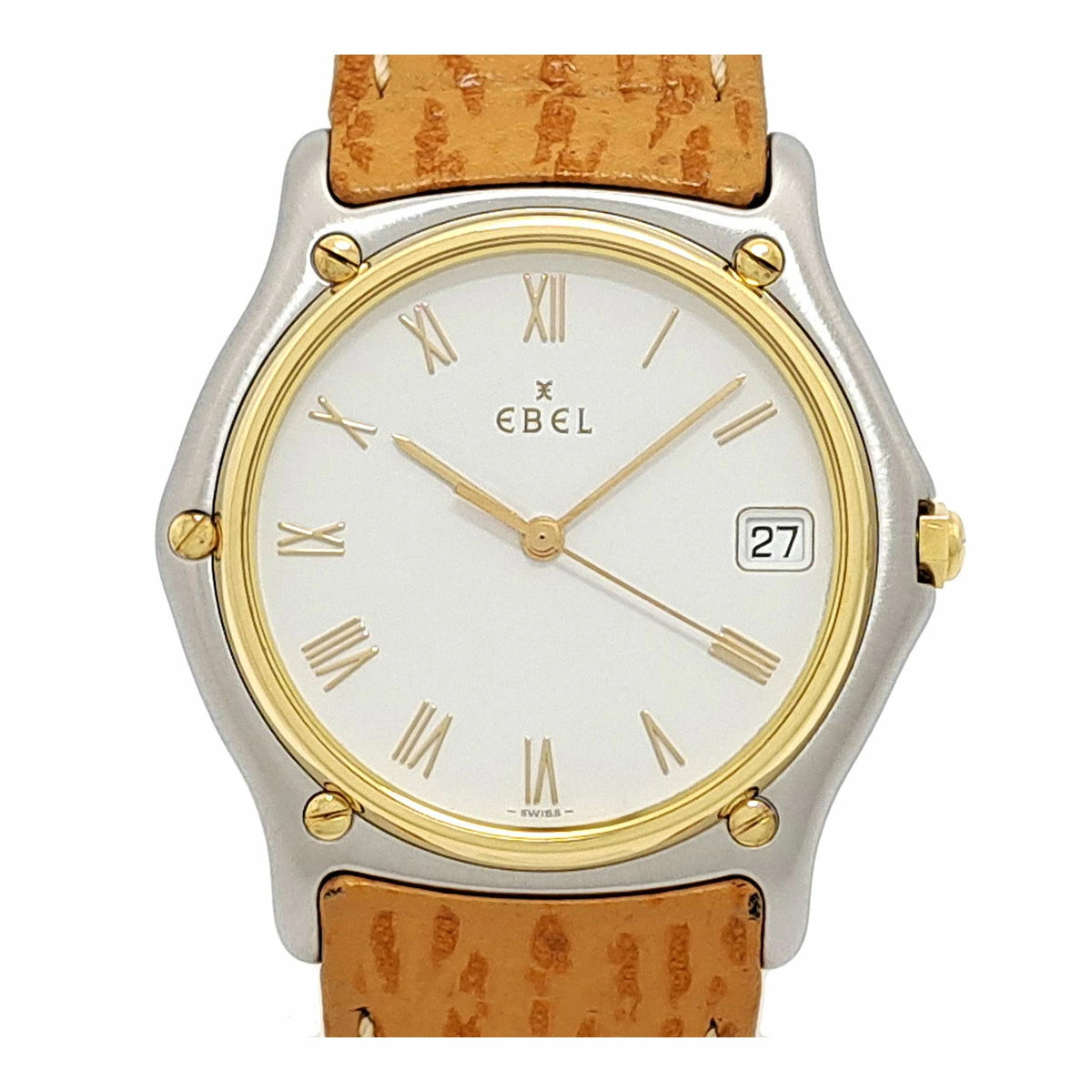 EBEL E1187141 White Case Size 36mm Wrist Size 18.5cm Men’s Used Watch #41014