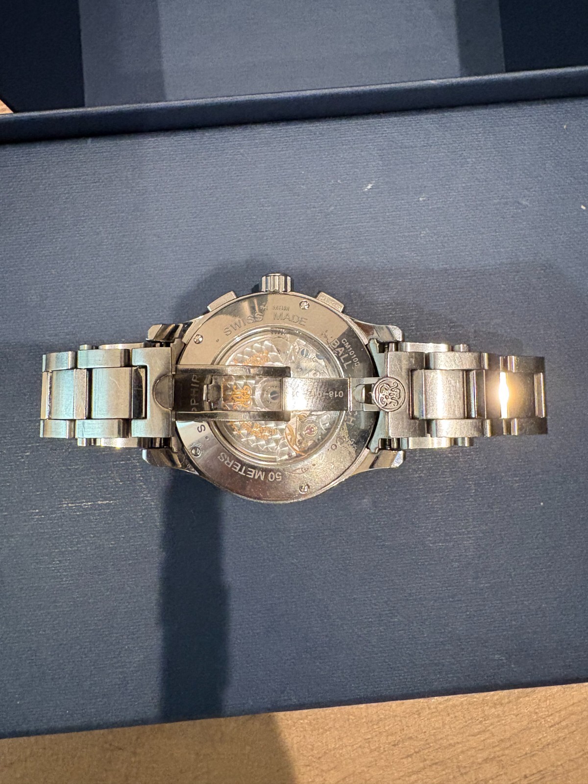 Ball Trainmaster Pulse Meter Stainless Steel Watch CM1010D-SCJ-WH