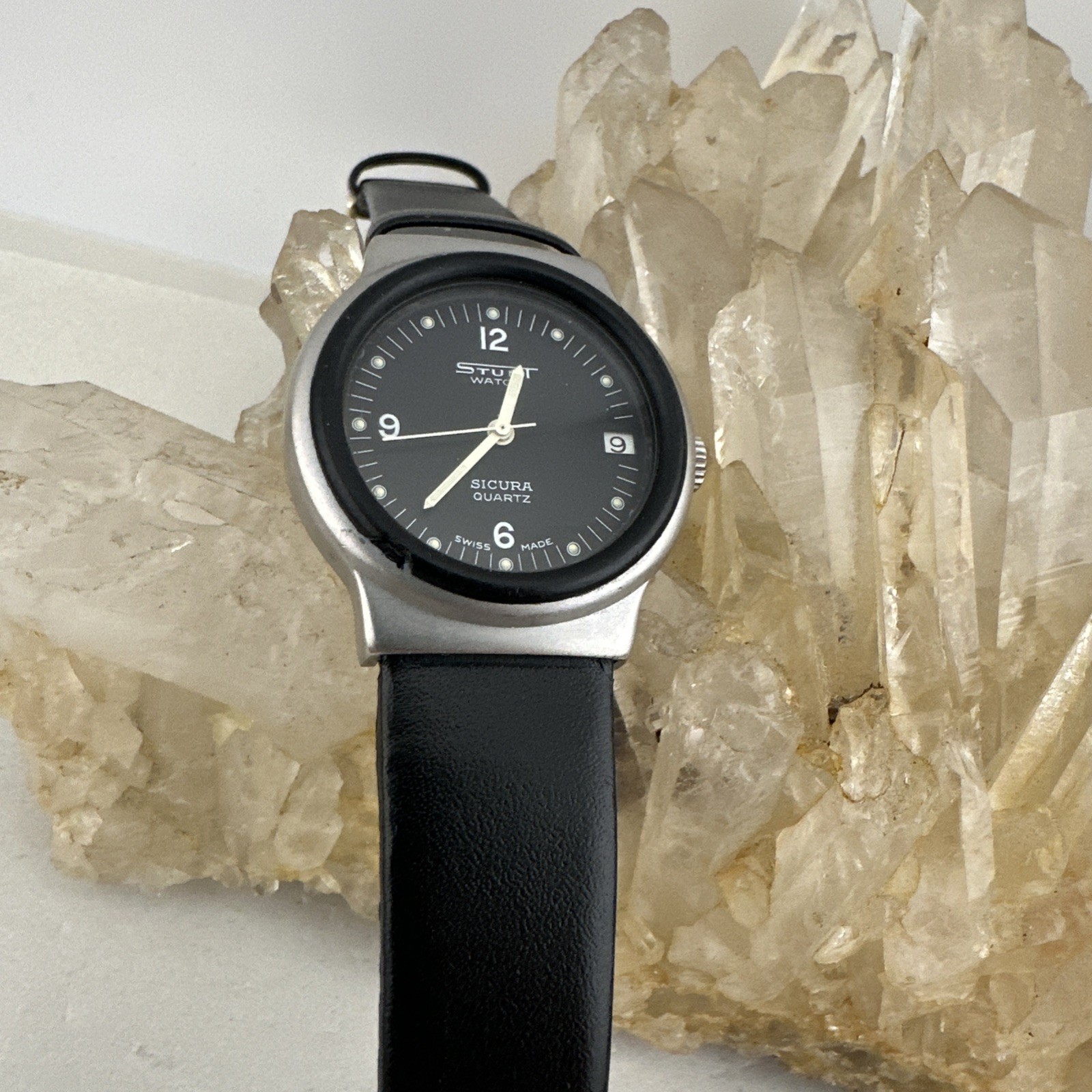 Sicura Stunt With Original Bracelet For Parts Or Restore Chipped Bezel