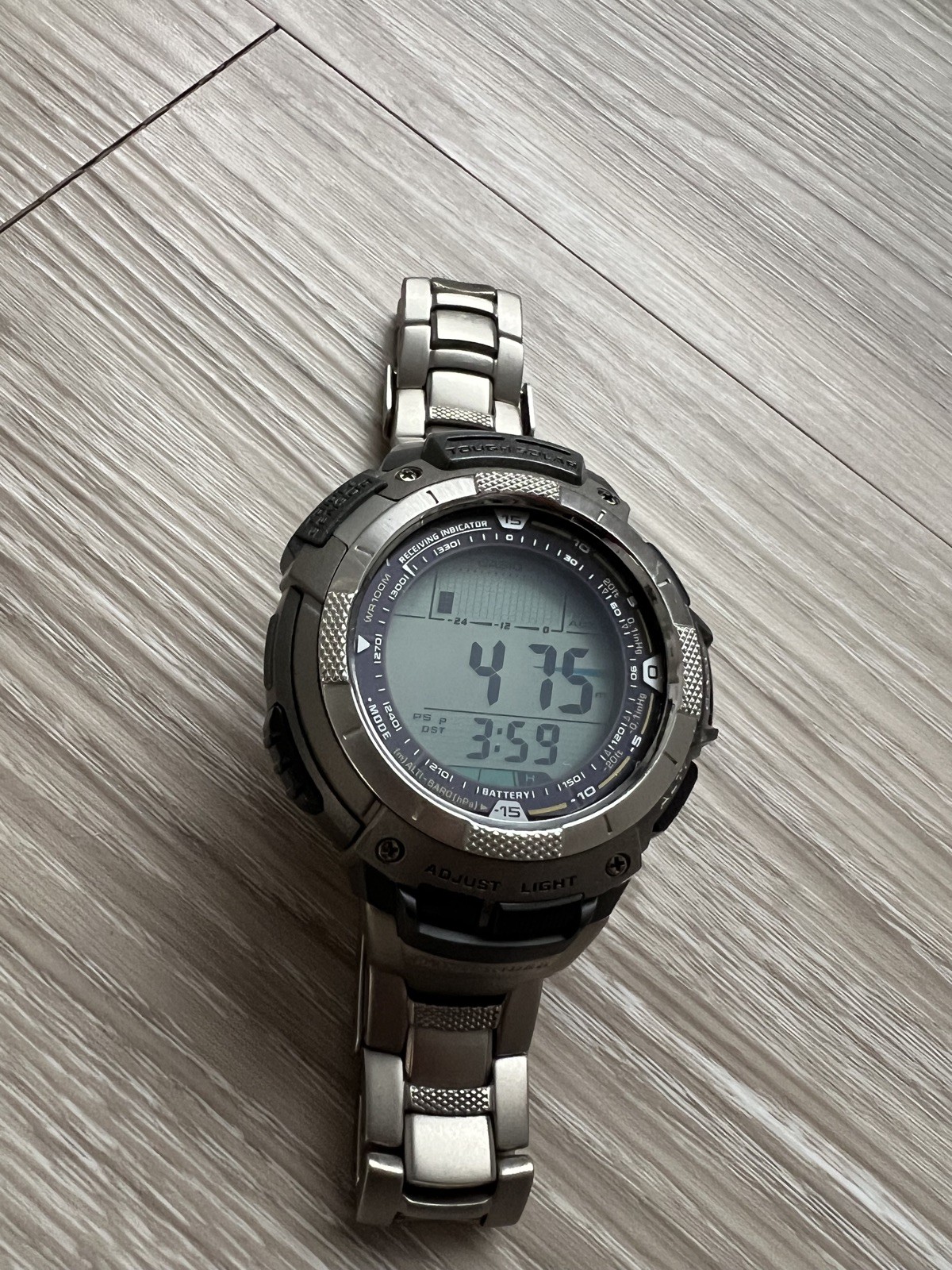 Casio Pathfinder PAW-1100T Multifunction Solar altimeter barometer compass etc.