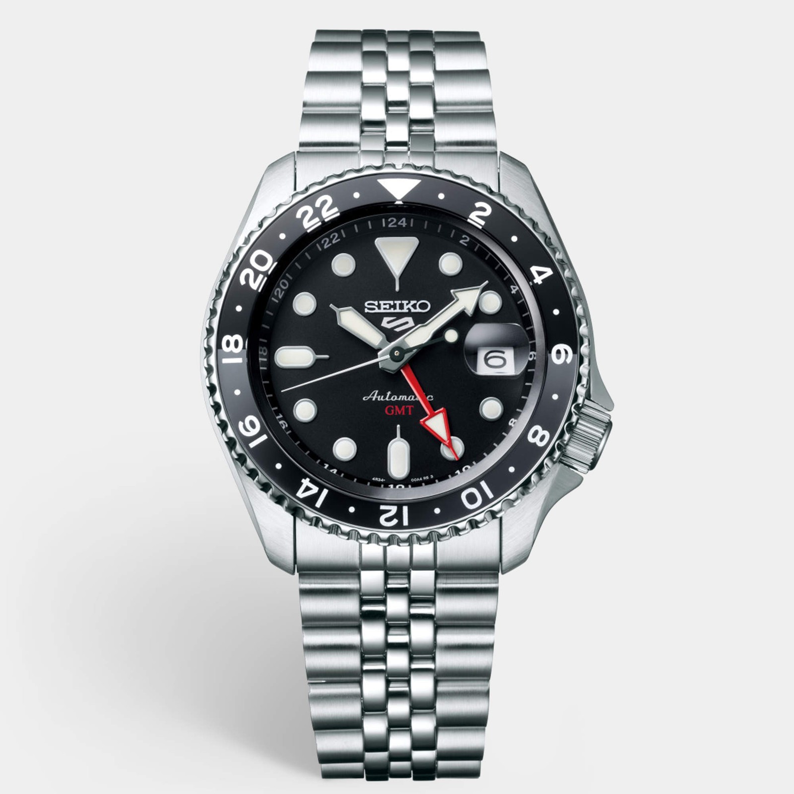 Seiko 5 sports SSK001K1 Black Dial Stainless Steel Mens Wristwatch 42.5 mm