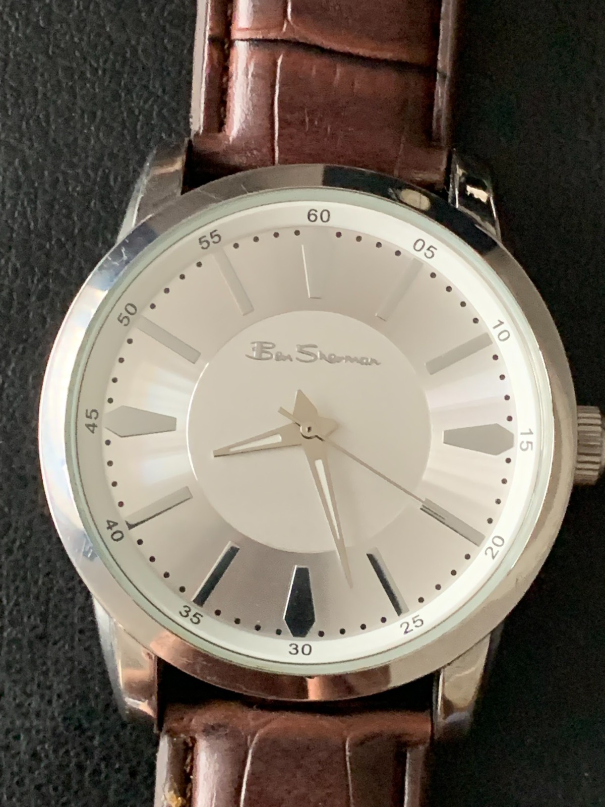Ben Sherman Men’s Watch, White Silver, Round, BS094