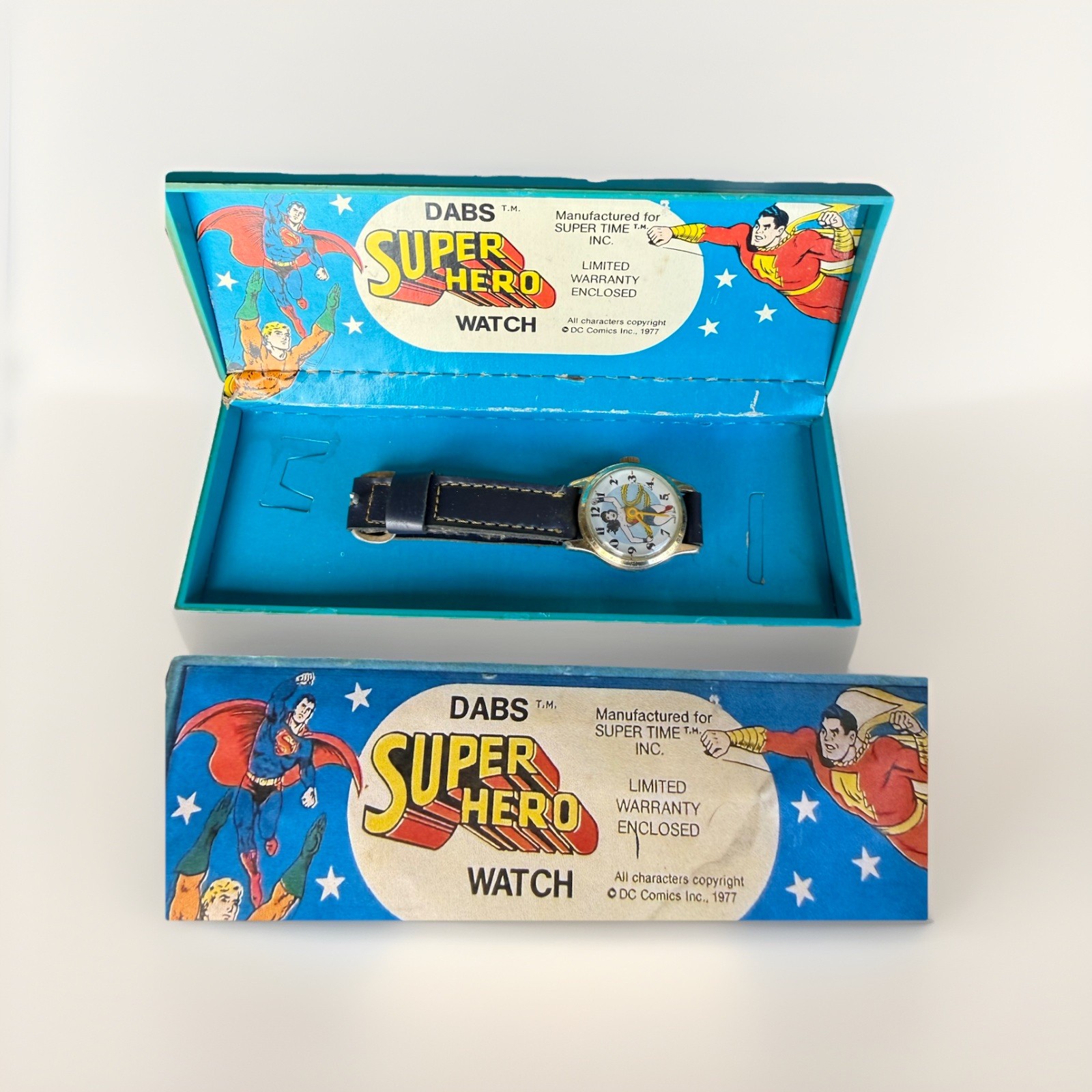 Vintage 1977 DABS DC Comics Wonder Woman Watch – Original Box & Insert – Rare