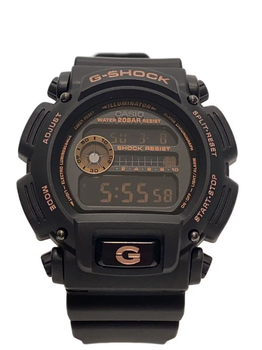CASIO G SHOCK Quartz Wristwatch Digital Rubber Black DW 9052GBX Casio NULL