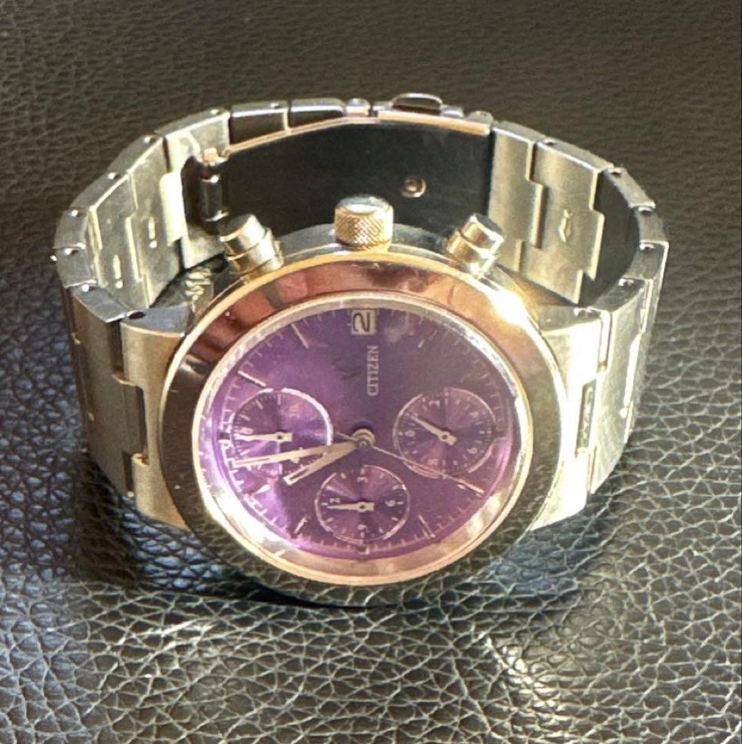 CITIZEN xC Womens Quartz Chronograph Watch Purple Dial Untested