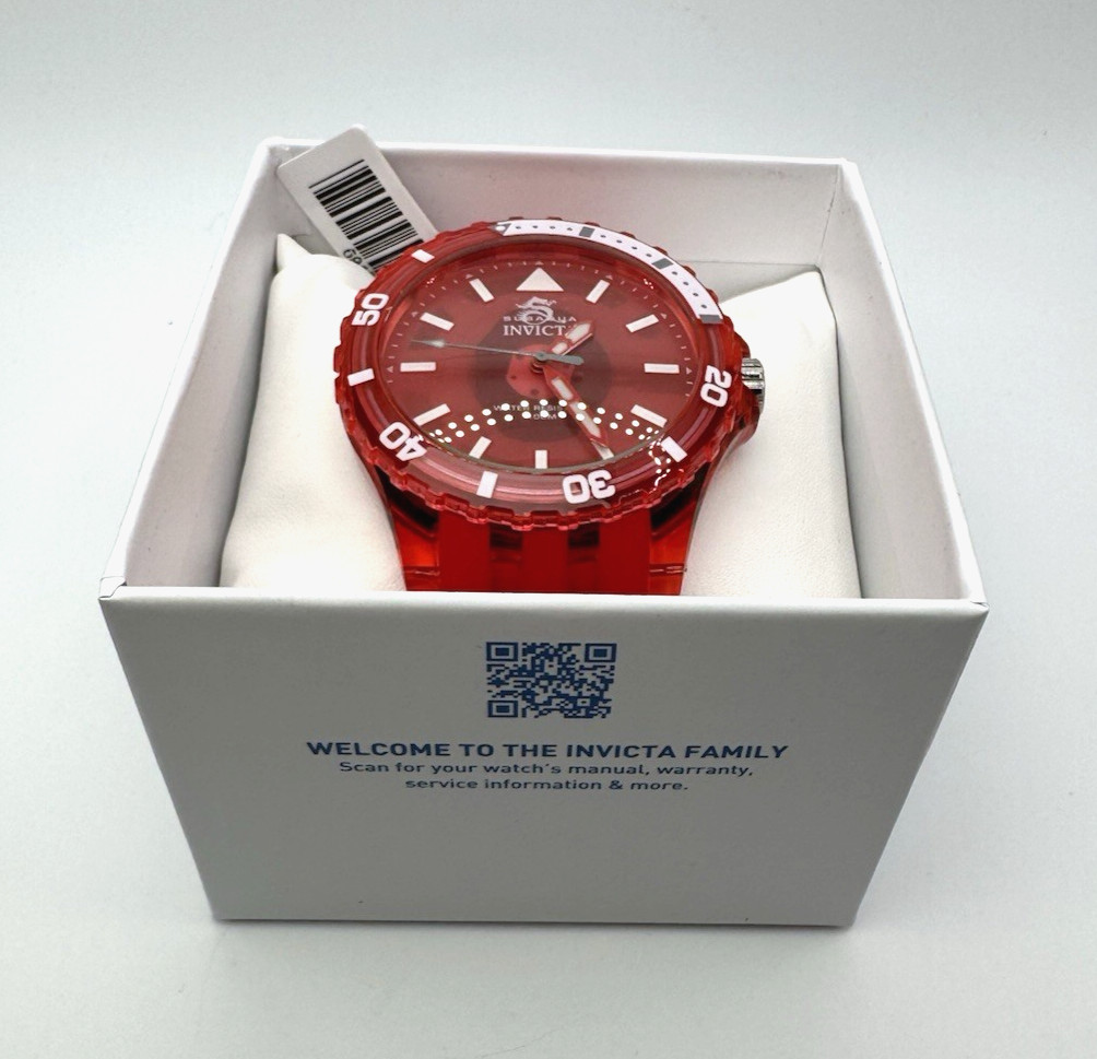 Invicta Subaqua Men’s Watch – 44mm, Red New In Box (69450)