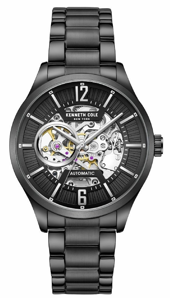 Kenneth Cole KCWGL2232505 NEW Men’s Watch Automatic Black Stainless Steel Band