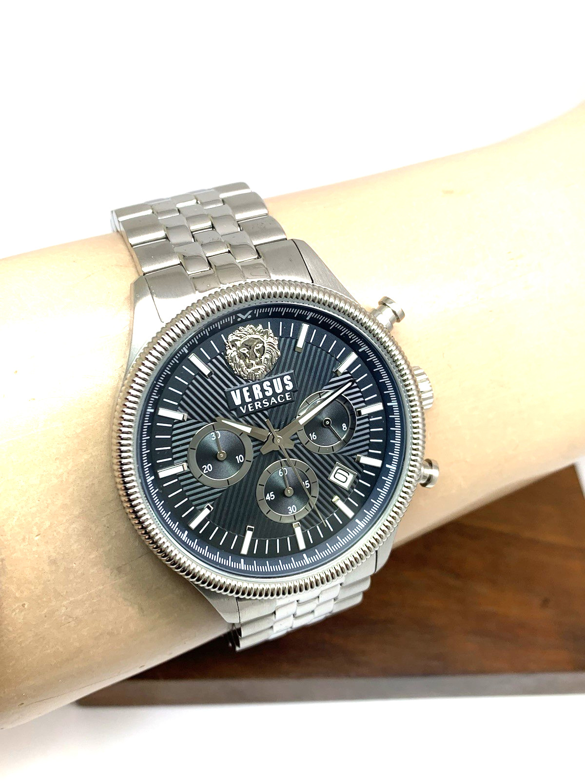 Versus by Versace Men’s Watch VSP970621 Quartz Chronograph Blue Dial Steel 45mm