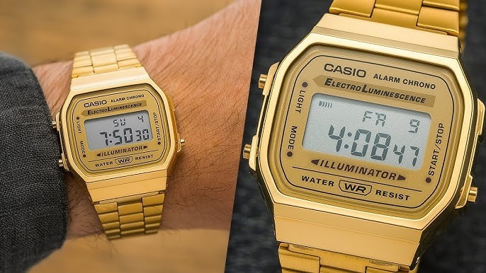 Casio Watch A168WG-9EF Unisex Retro Digital