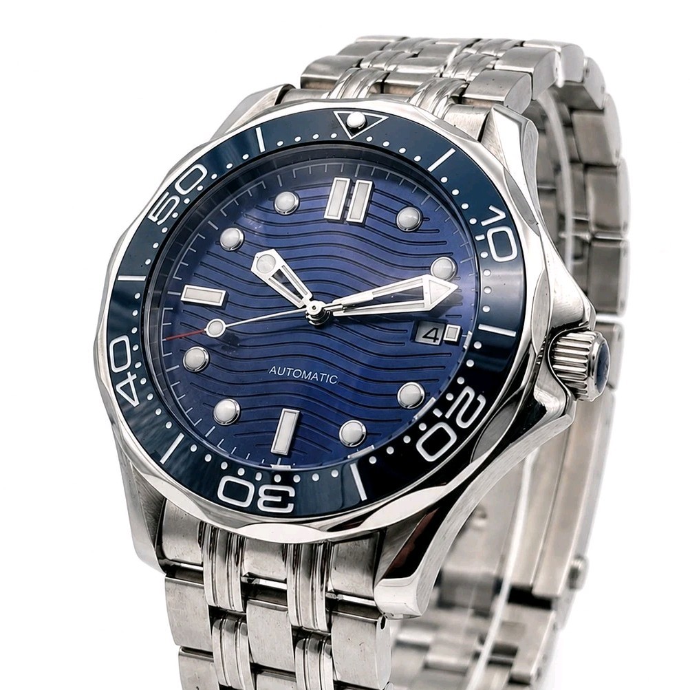 Blue Wave Automatic Divers Watch Ceramic Sapphire 100m UK Seller Warranty