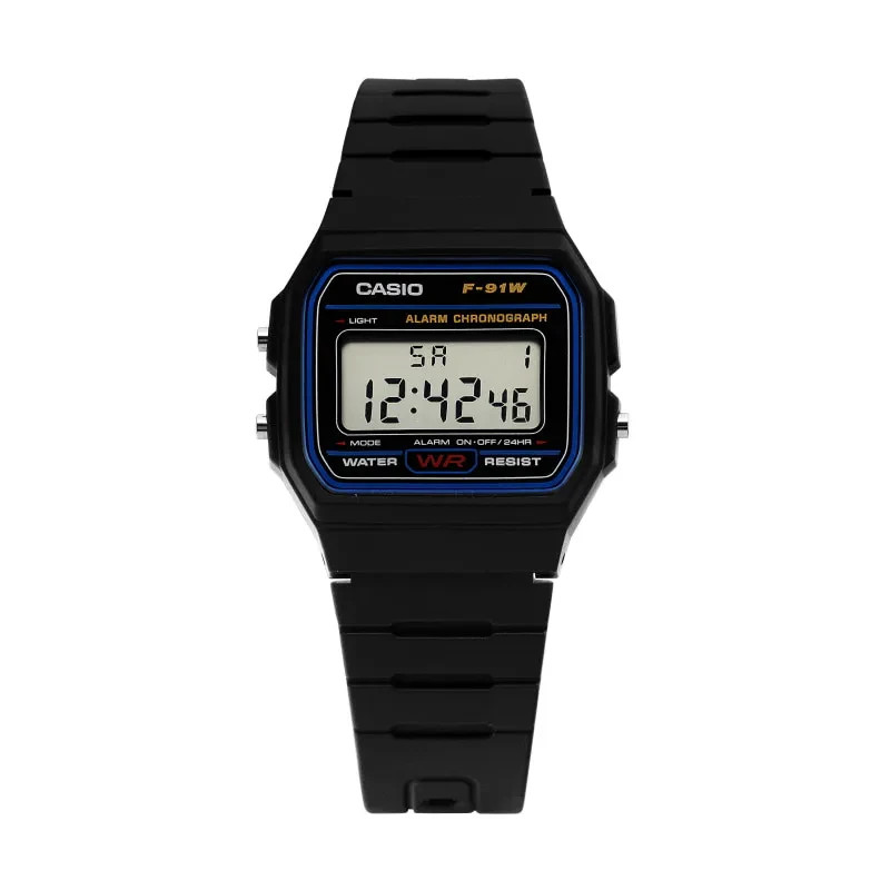 Casio F-91W-1HDG Digital Square Retro Unisex Urethane Watch Original New