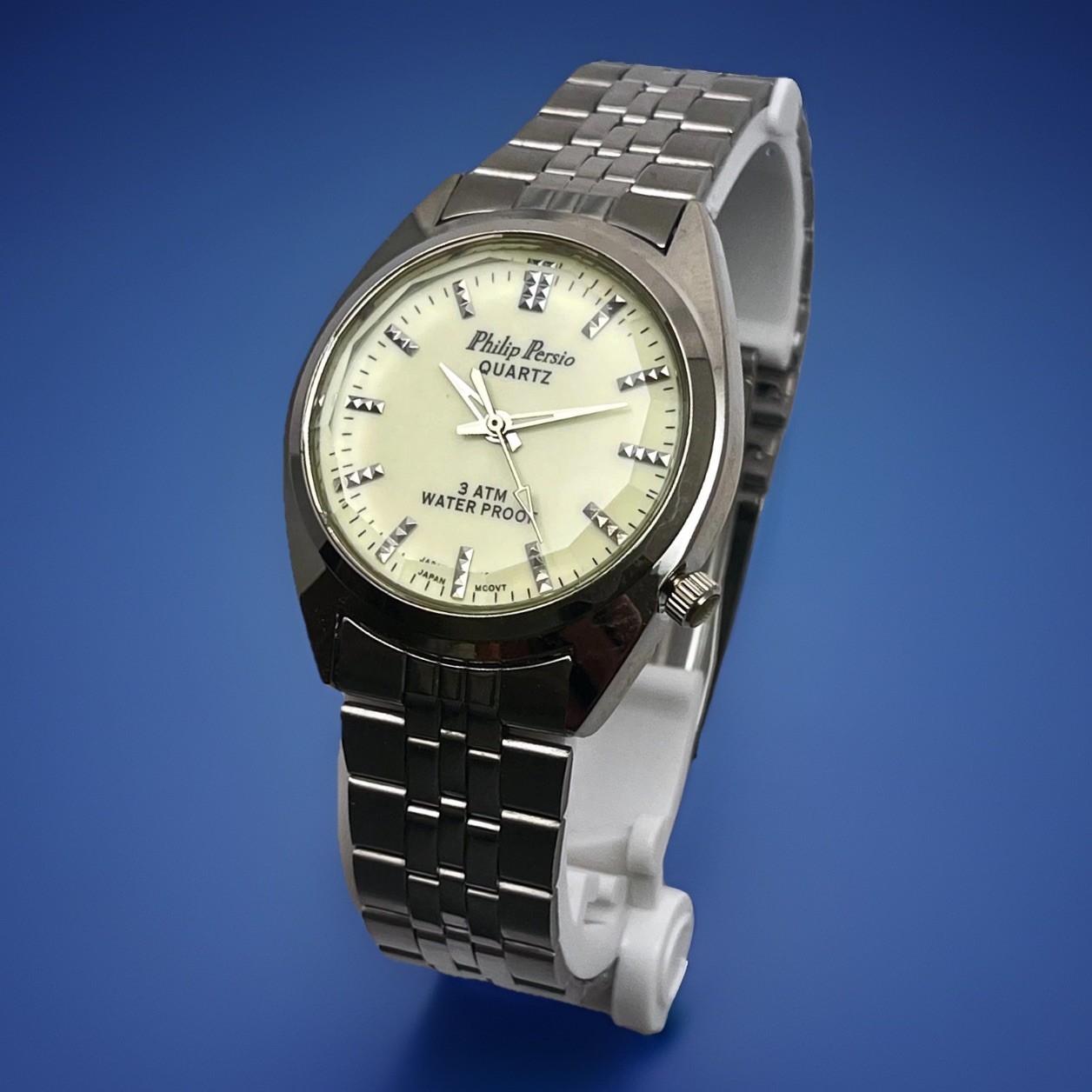 PHILIP PERSIO B3AAB0034 GLOWS IN THE DARK DIAL SCREW BACK CASE 30M UNISEX WATCH