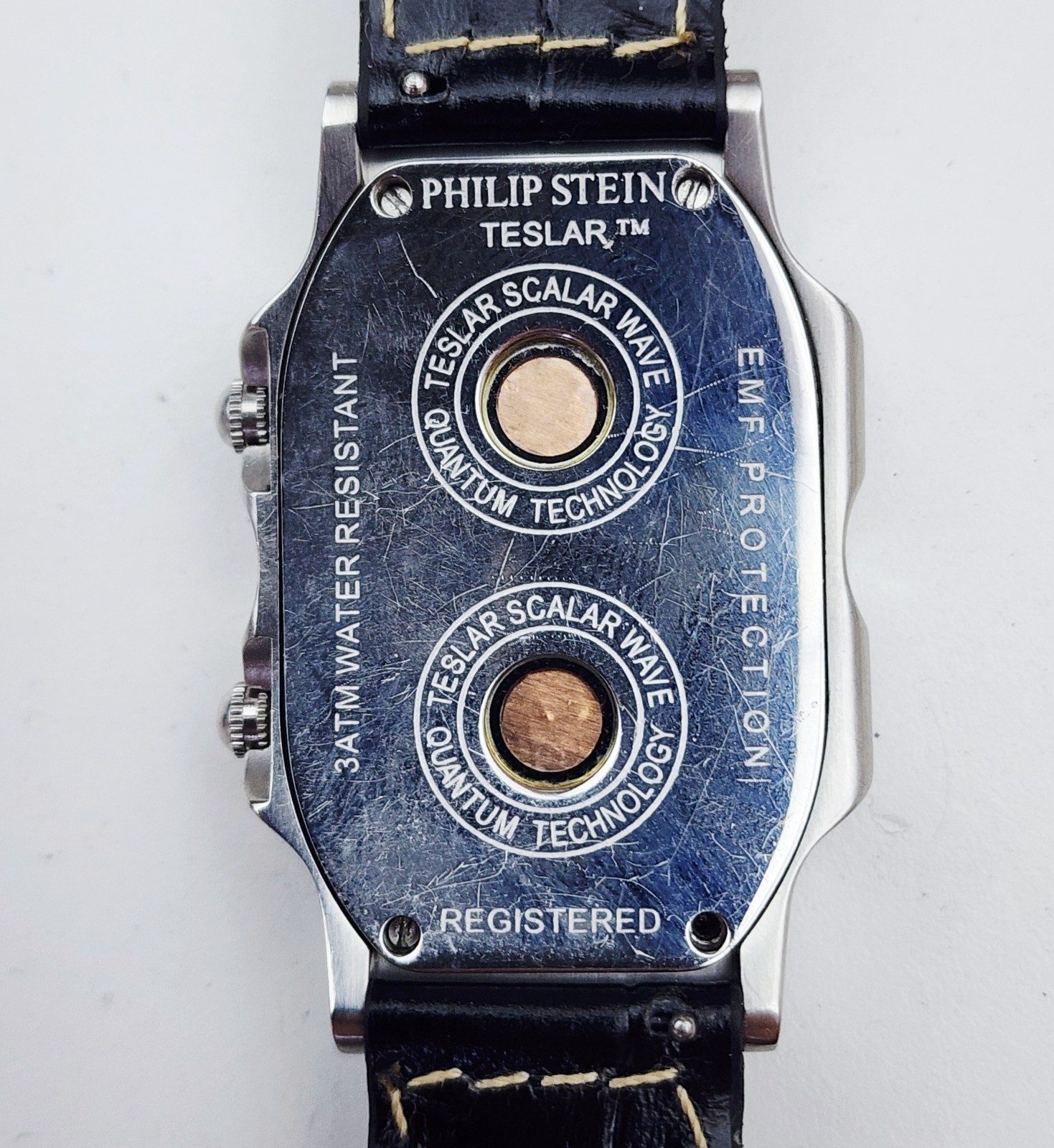 Men’s TRAVELER Watch PHILIP STEIN “Teslar”. Dual Time