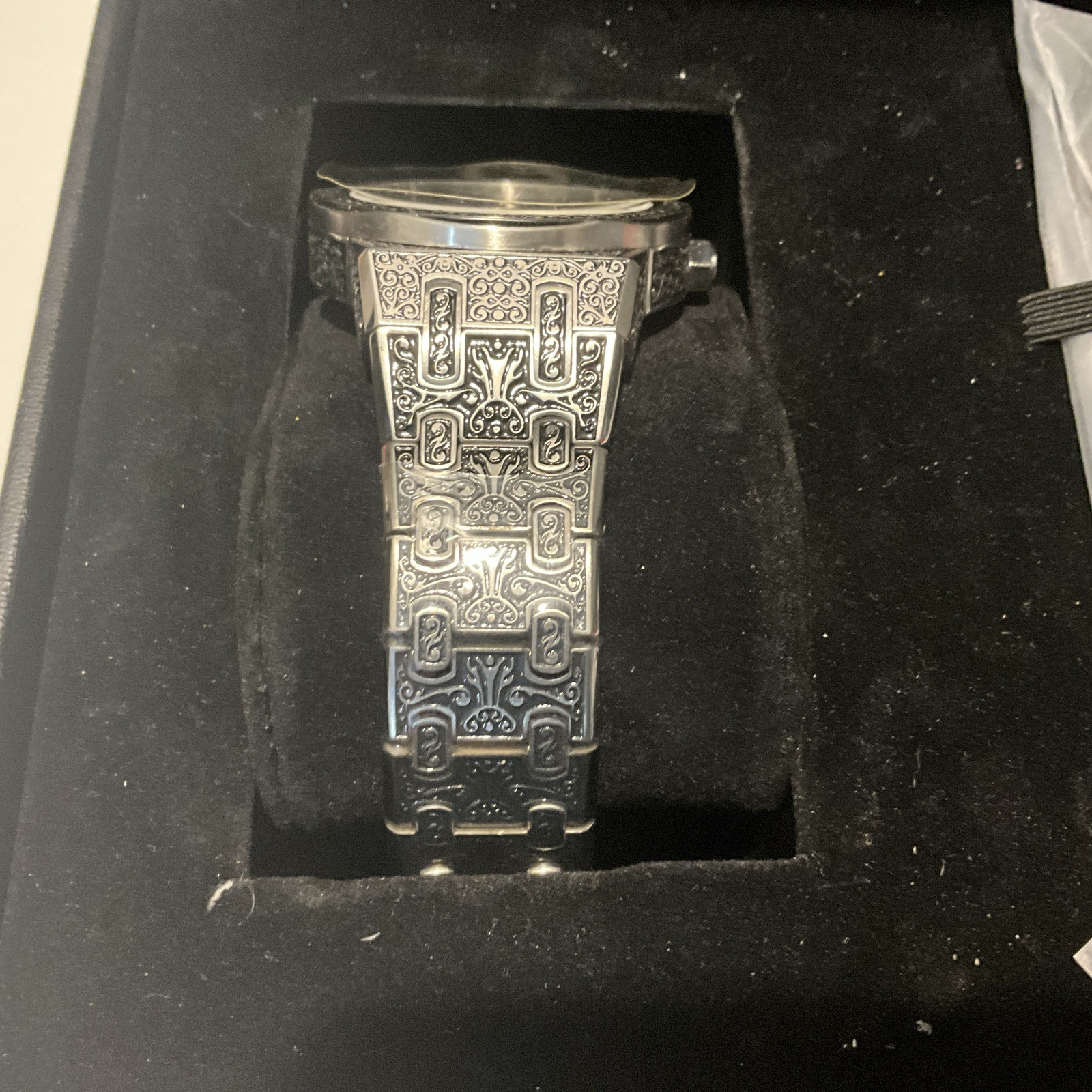 Egard Bermuda Skeleton Automatic Watch 42mm Engraved Braclet
