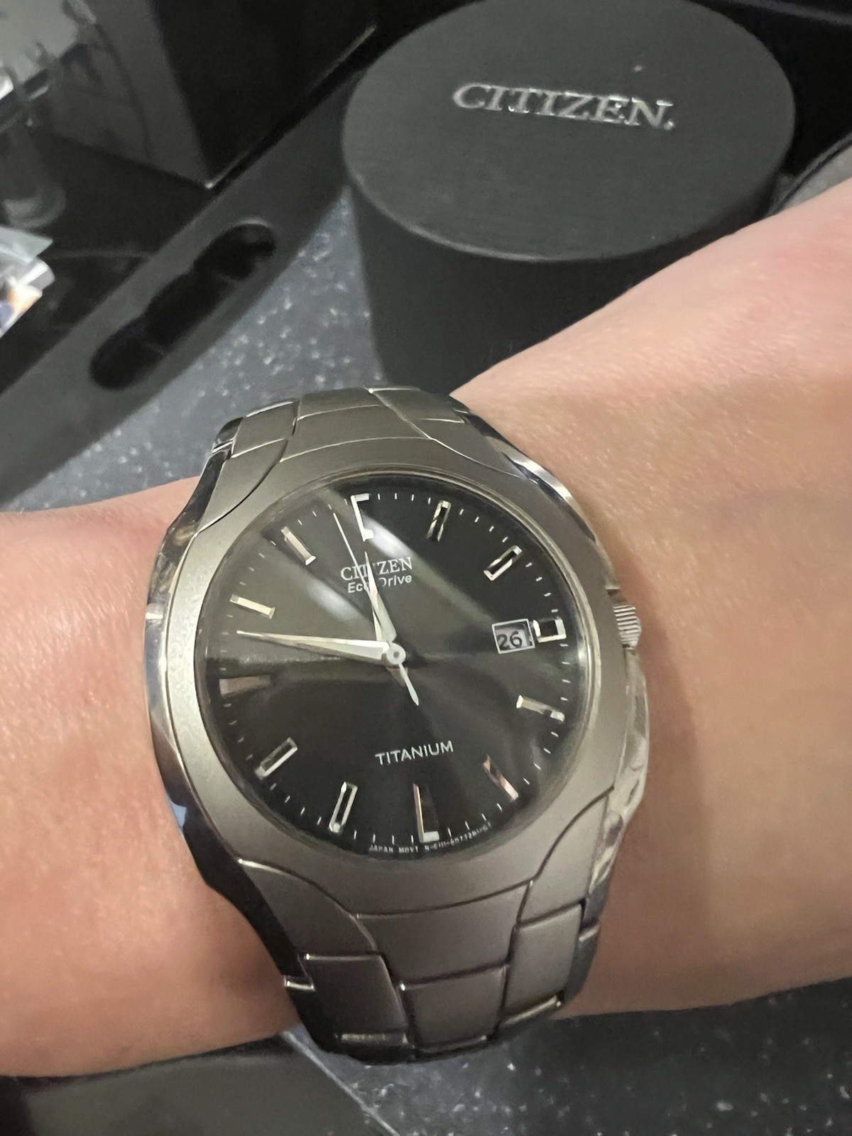 Citizen Eco-Drive Paradigm Titanium Wrist Watch for Men BM6560-54H