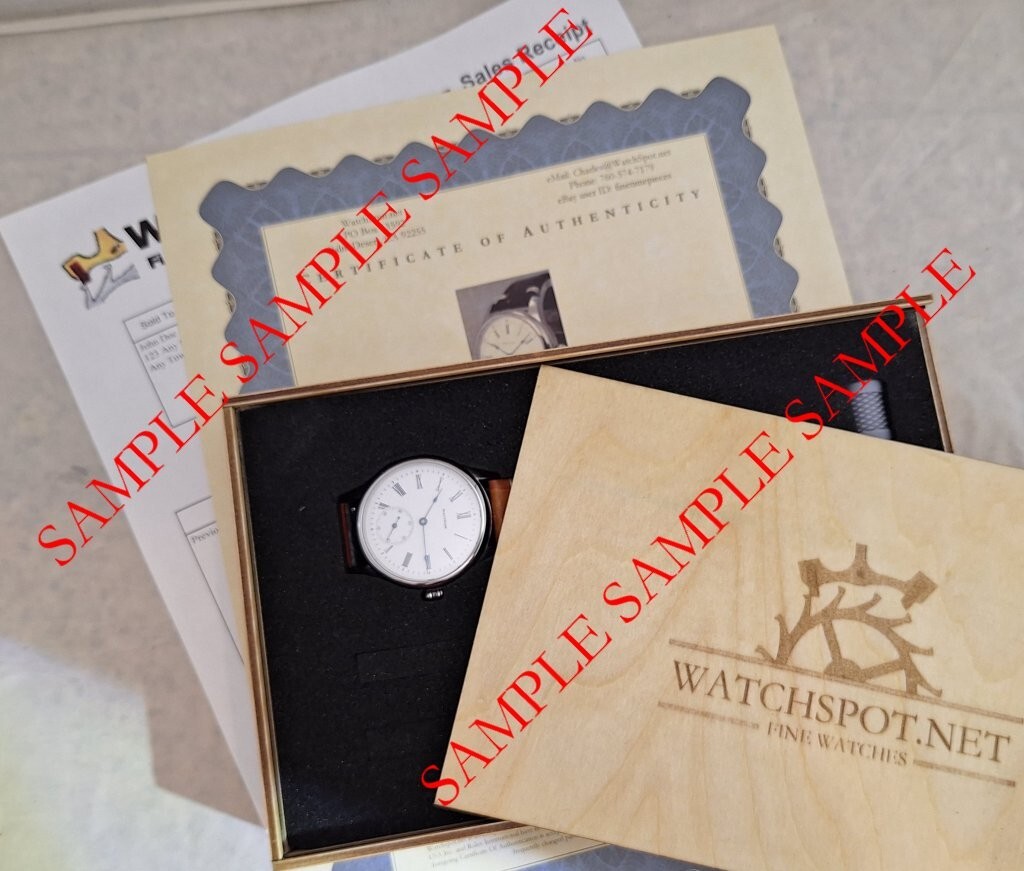 Waltham 6s Pocket to Wrist Watch Conversion 40mm Stainless Wrist Watch Year 1902