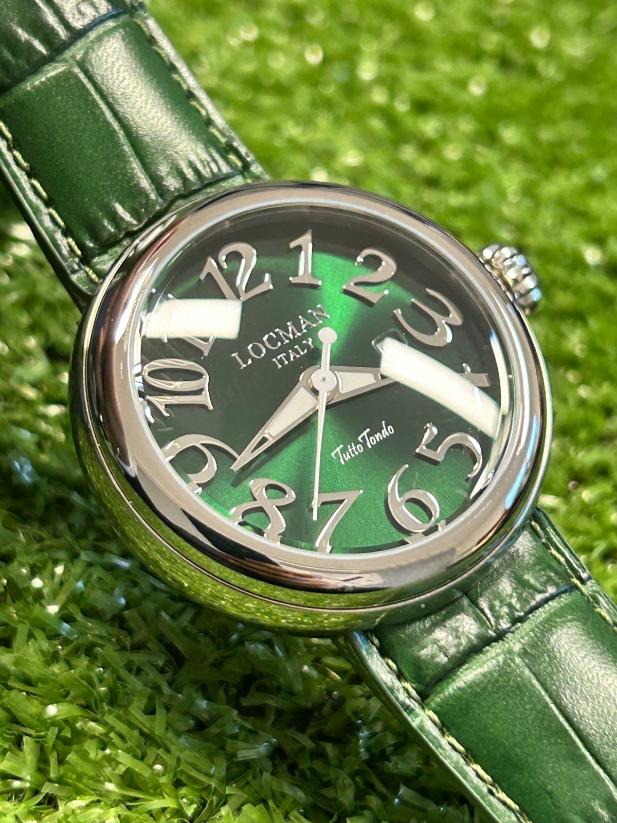 Locman All Round Watch – 40mm – Quartz – Steel and Leather, Green Dial.