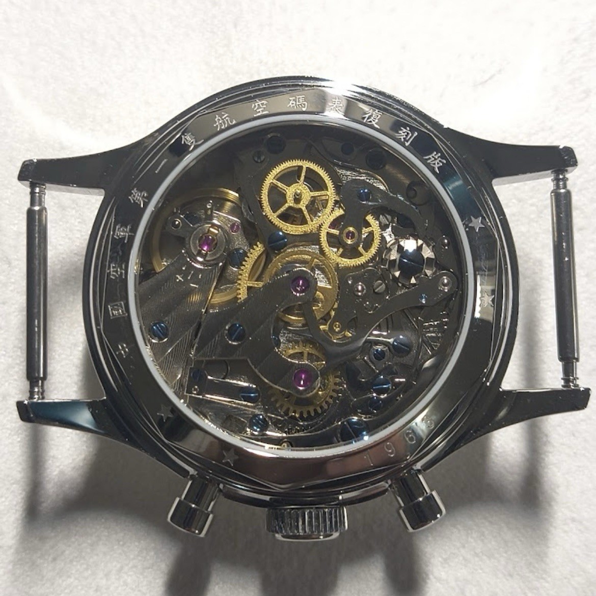 Seagull 1963 ST1901 38mm Acrylic Manual Wind Pilot’s Chronograph Watch US Seller