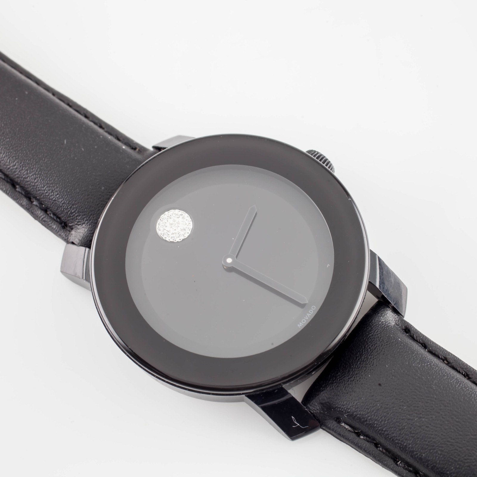 Movado Unisex Bold Quartz Watch w/ Crystal Noon Marker 3600086