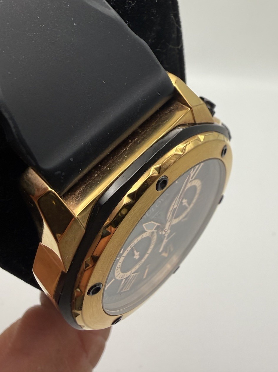 Bulova Marine Star Men’s Black Dial Black Rubber Strap 44mm Quartz Watch 98B104