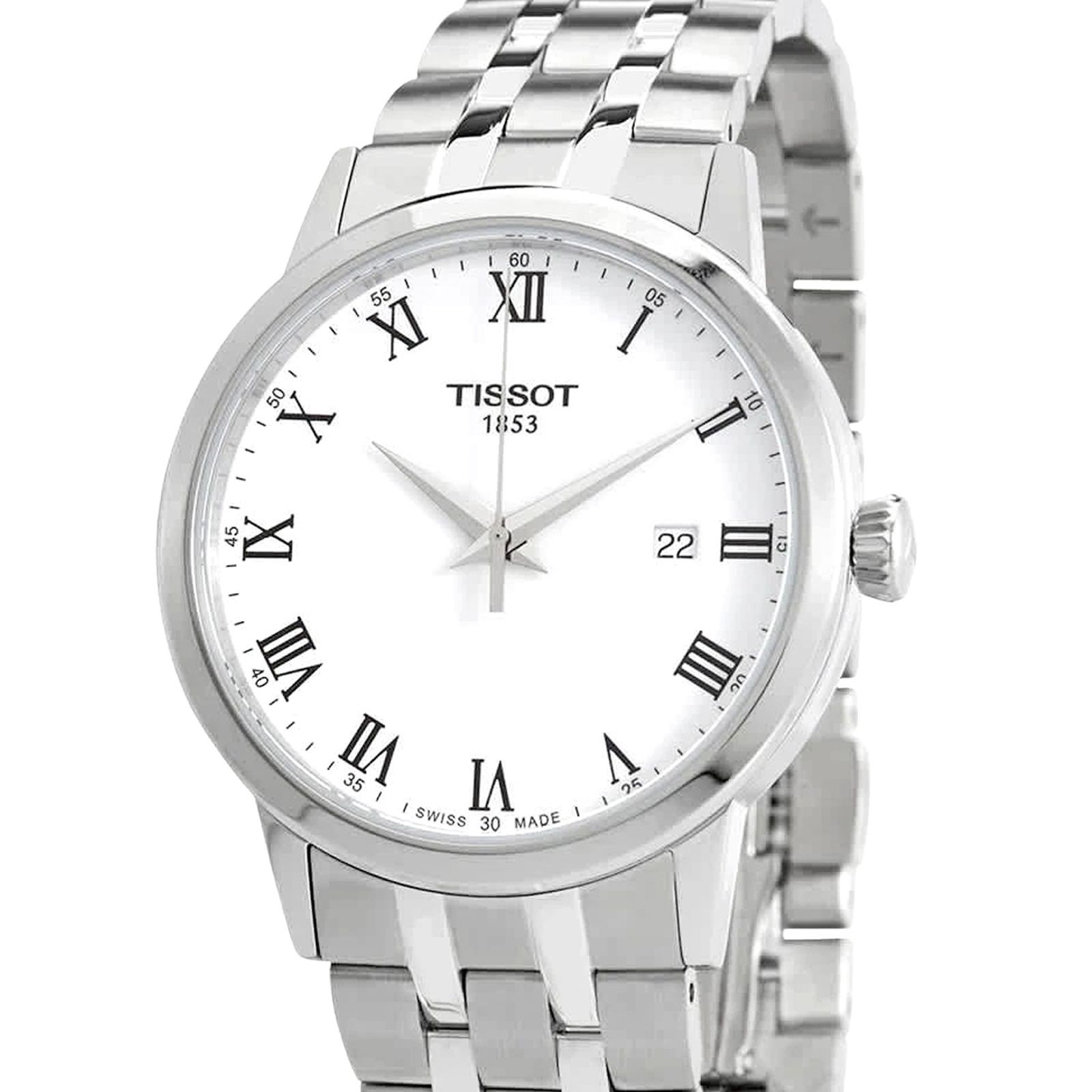 Tissot T-Classic Quartz Men’s Watch White Dial Stainless Steel From Japan