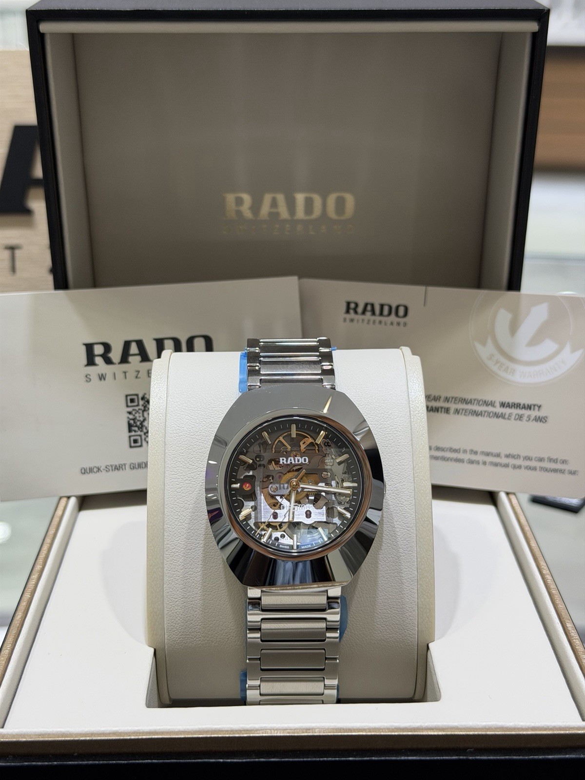 Rado DiaStar Original Skeleton Automatic Grey Dial Unisex Watch R12162153