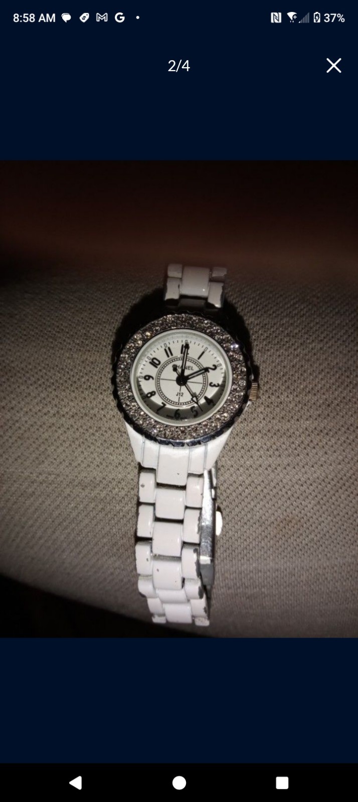 CHANEL J12 12Pc Diamond Watch White 33mm Ceramic Date Dial Quartz ,200m Marine