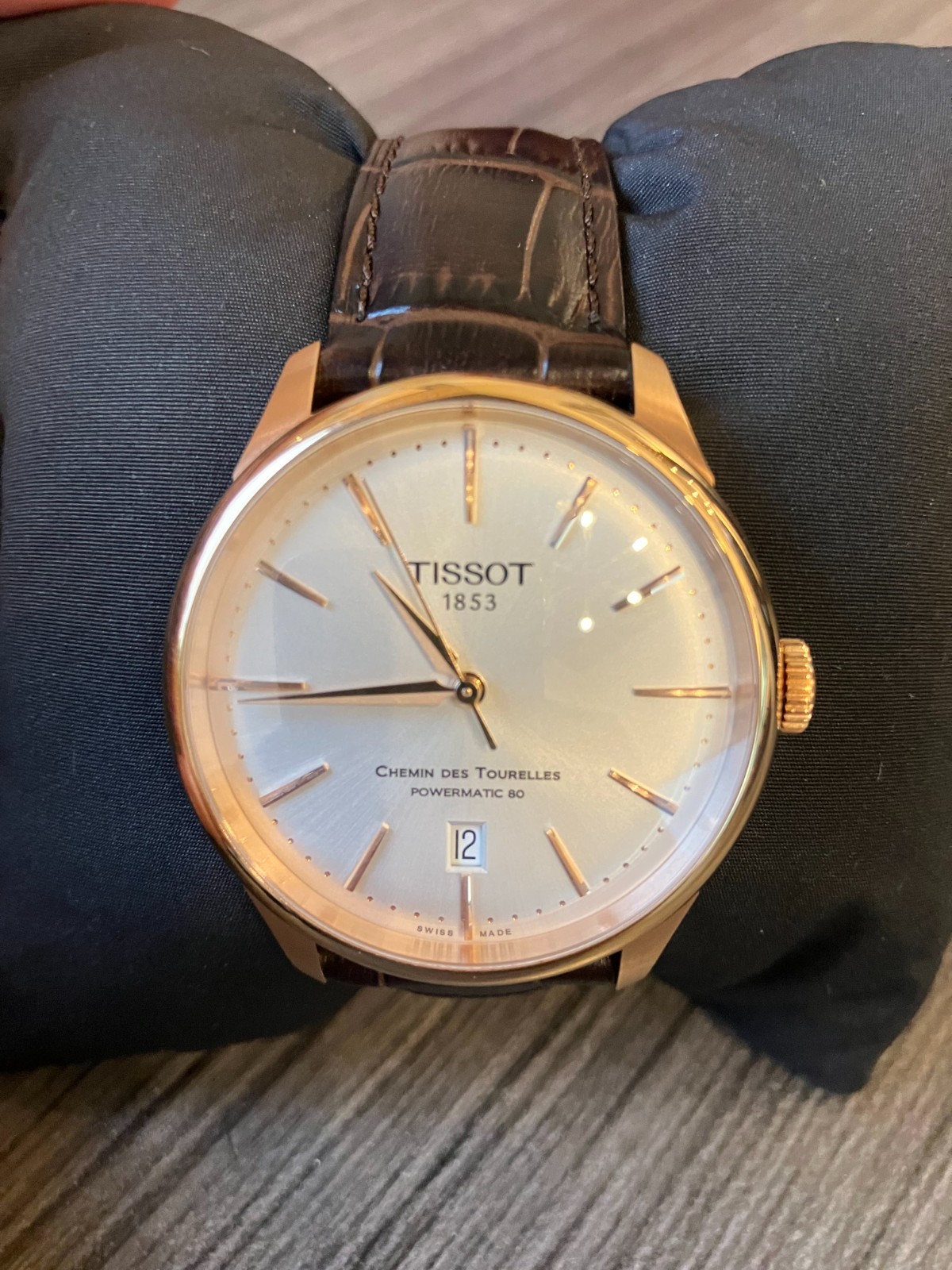 Tissot Chemin Des Tourelles Powermatic 80 39mm Brown Leather T139.807.36.031.00