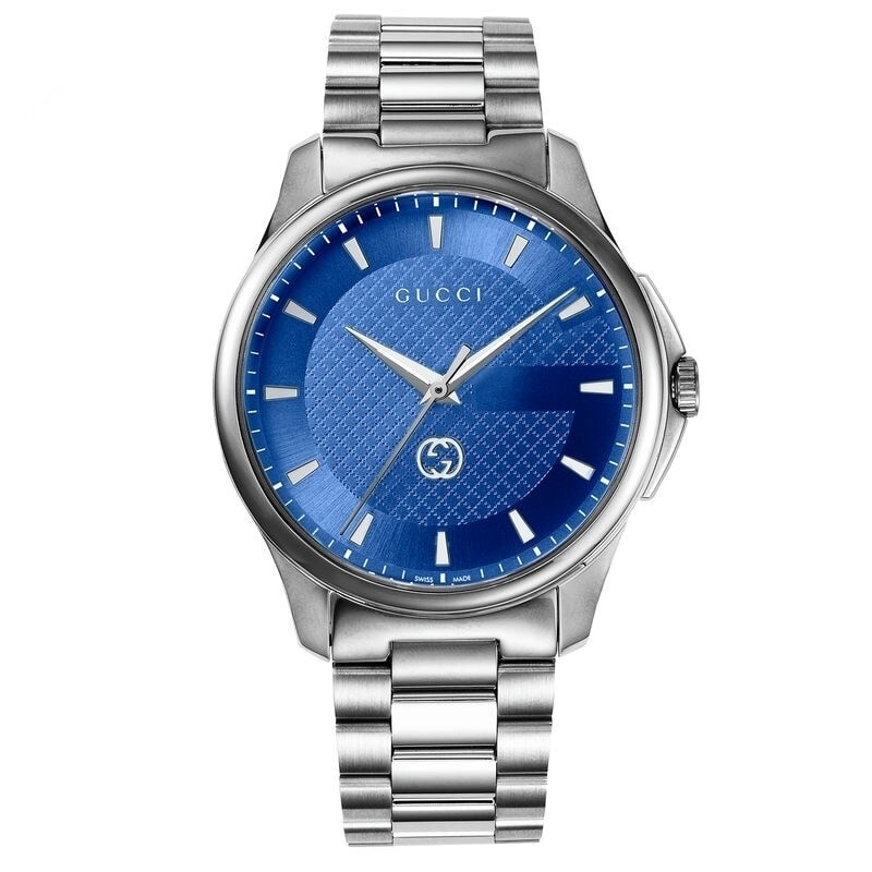 Gucci Men’s G-Timeless Blue Dial Stainless Steel Watch – YA126371 ($1150 MSRP)