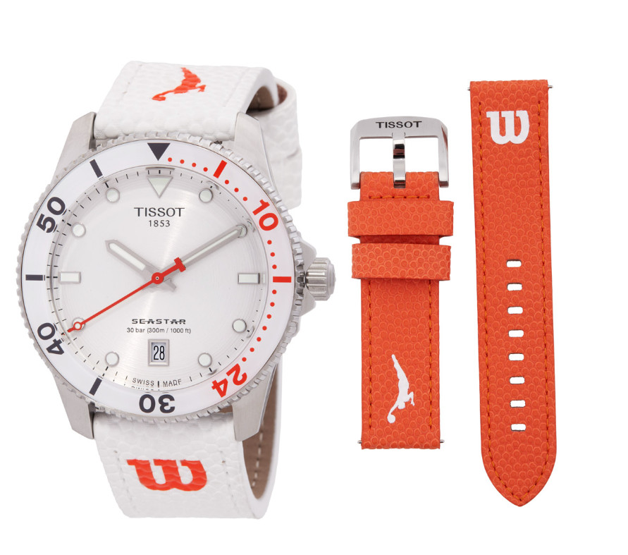 Tissot Unisex Seastar 1000 Wilson WNBA Quartz Watch – T1204101701100 NEW