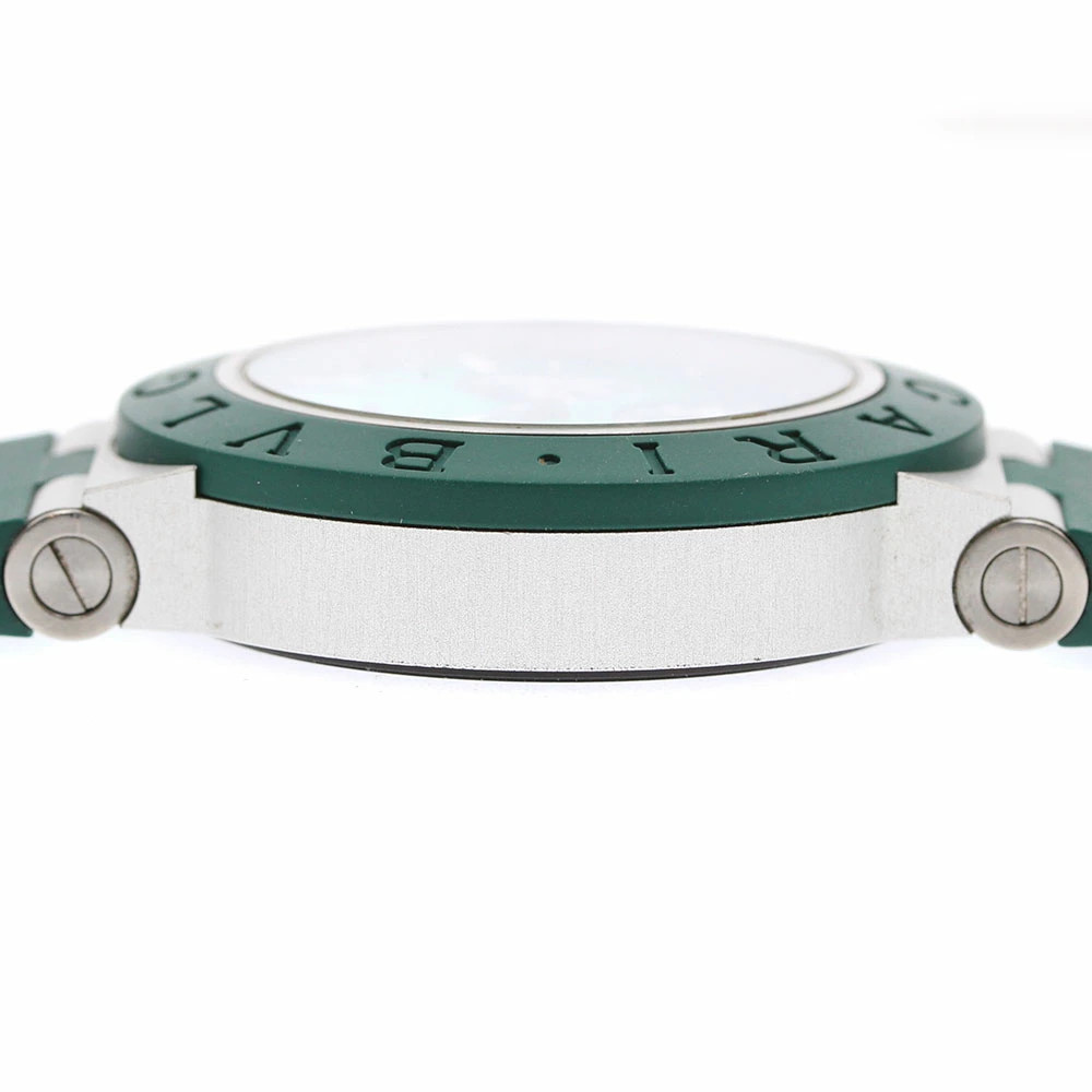 Bvlgari Aluminum Emerald BB40ATCH Automatic 40mm Box Papers Green Chronograph
