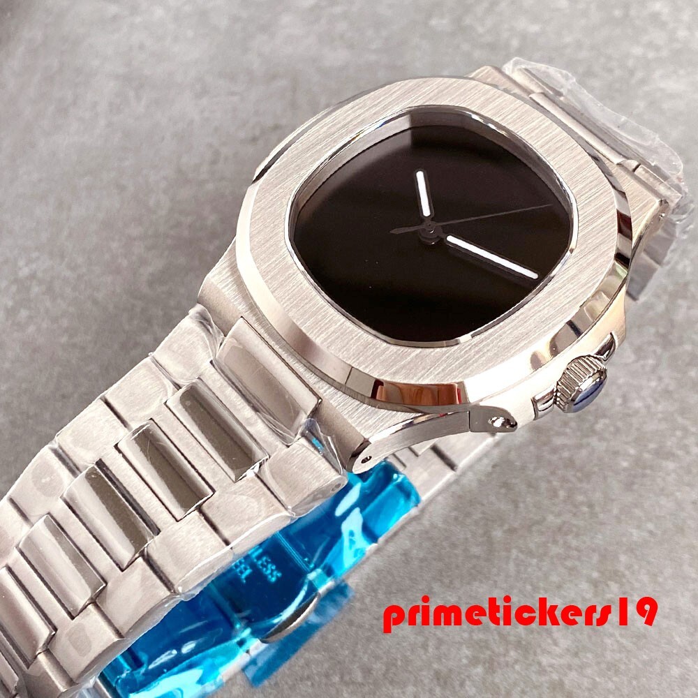 Tandorio NH35 Simple Sterile Dial Sapphire Automatic Square Watch for Men PT5000
