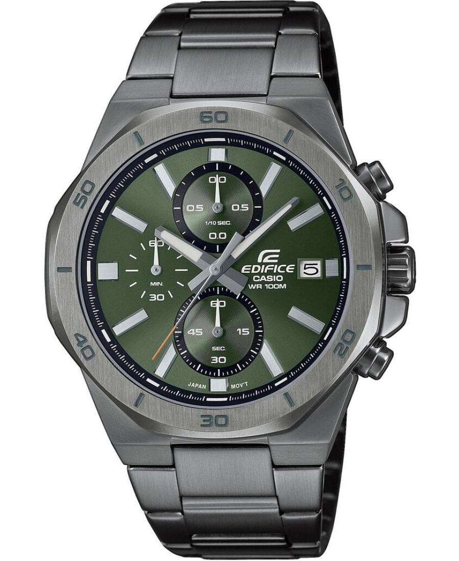 CASIO Men Analog Quartz Casual Watch Classic Dress Green Dial Waterproof Round S