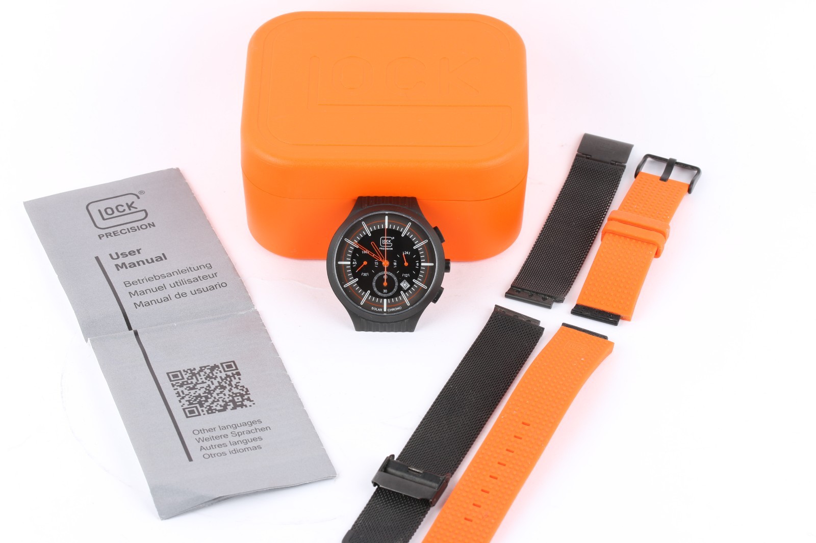 Glock PrecisionGWC-0003 Wristwatch With Two Bands & Case MINT CONDITION #S