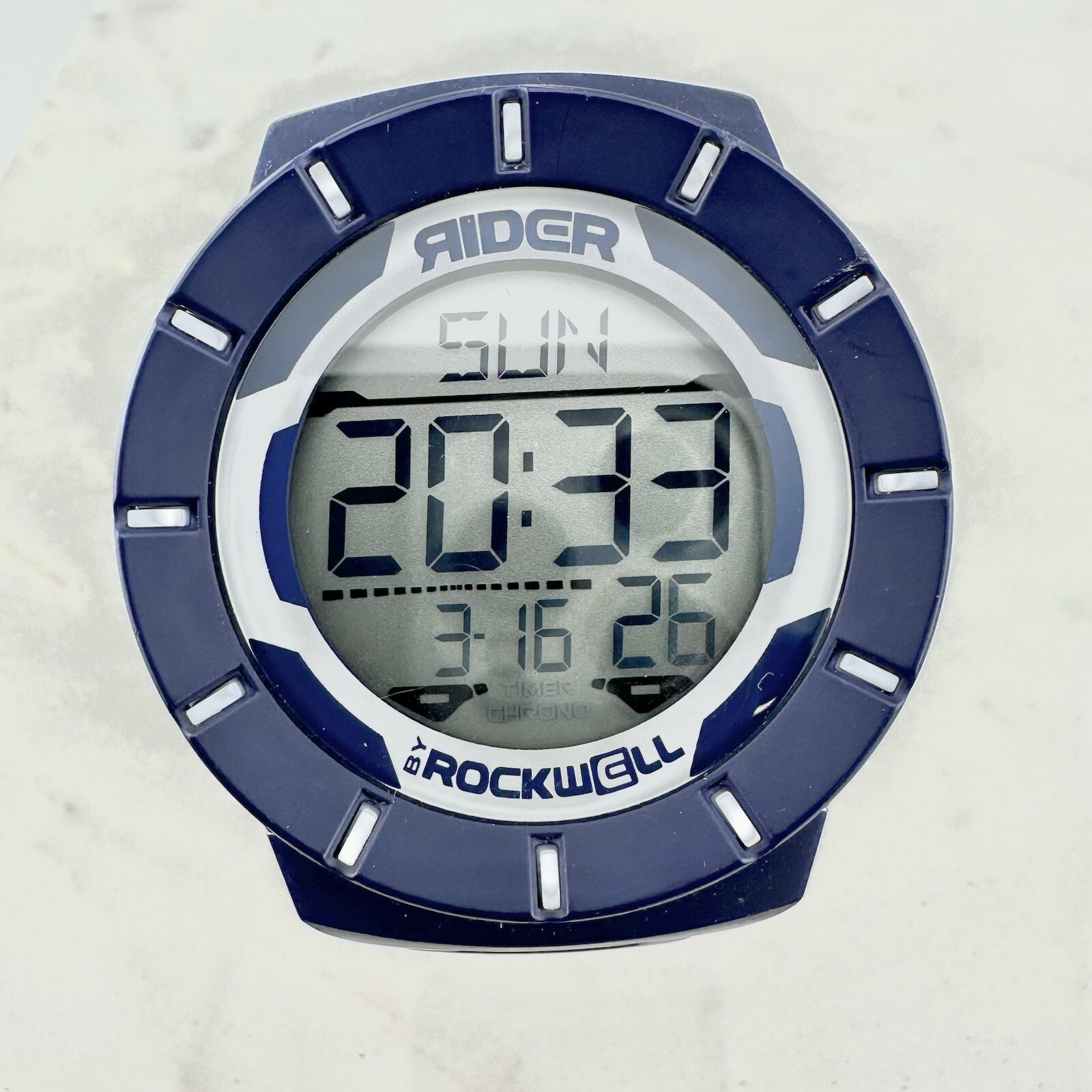 Rockwell Rider Digital Watch – Blue Silicone – Working