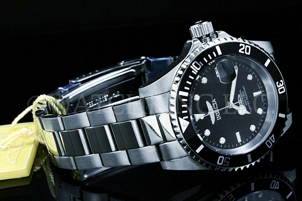 NEW Invicta Pro Diver COIN EDGE Bezel NH35 AUTOMATIC 24 Jewels SS BraceletWatch