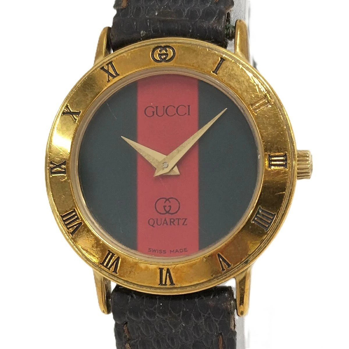 Gucci 3000.2.M Roman Quartz Men’s Gold Watch 3.21cm Wrist 14.5-18.5cm