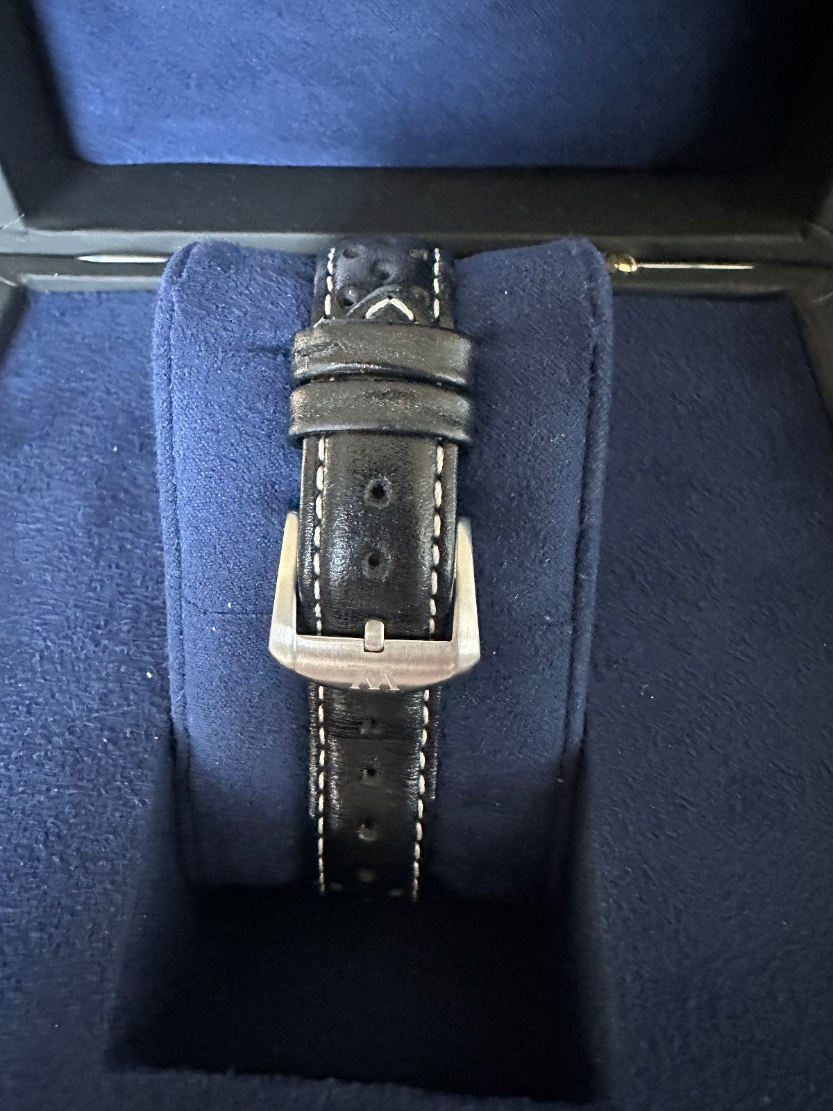 William L 1985 Accueil Power Reserve Automatic Watch 40.5mm White Dial